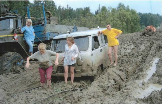 Liev�hk�sti huonokulkuista tiet� Ven�j�ll�: http://englishrussia.com/?p=315